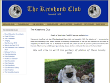 Tablet Screenshot of keeshondclub.co.uk
